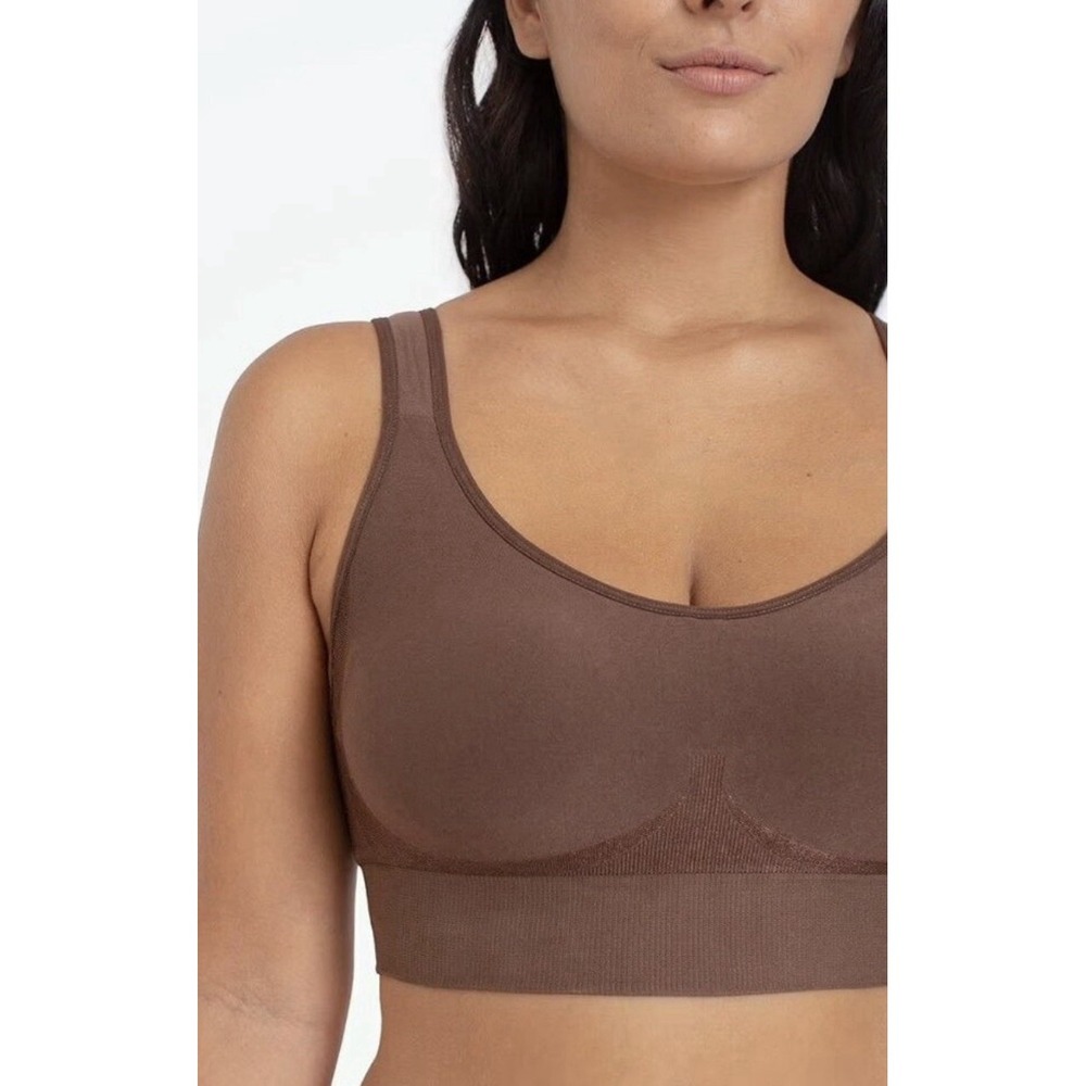 Truekind Daily Comfort Wirefree Shaper Bra   XL Brown Comfort NWT Bra Extender